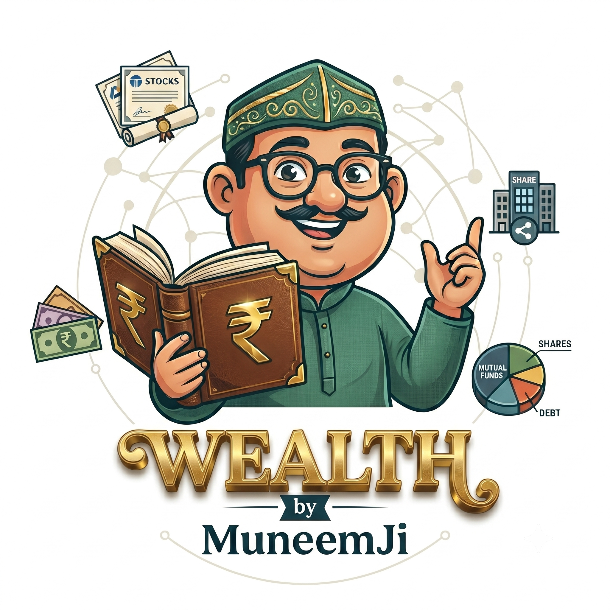 WEALTH by MuneemJi AI stock research platform logo